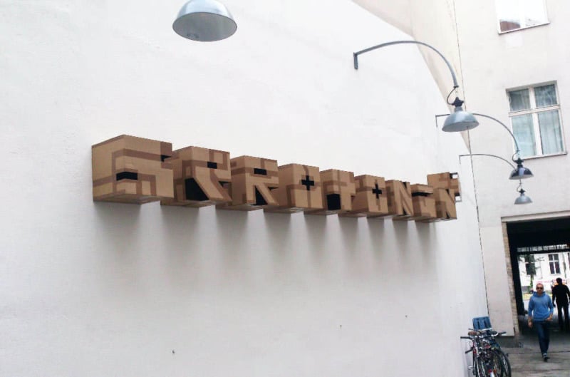 3d Street Art by Ostap- Square graffiti letters-