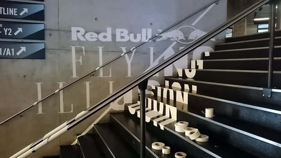 Anamorphic tape art graffiti for 