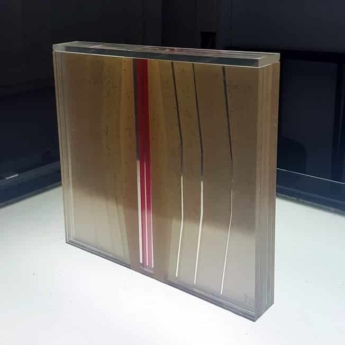 Three-dimensional tape sculpture by Slava Ostap