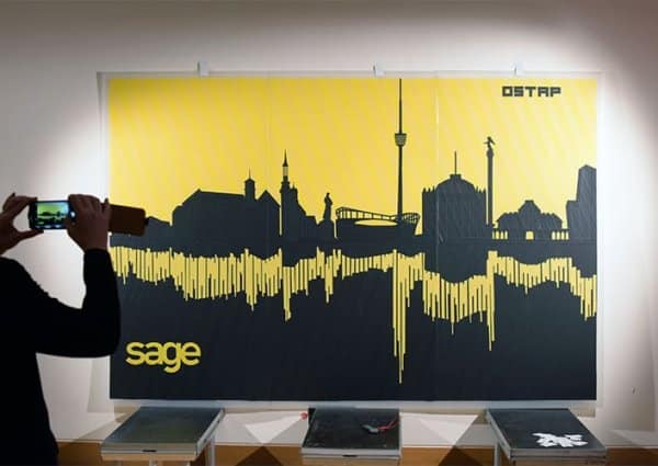 Live Tape art tour-Stuttgart Skyline