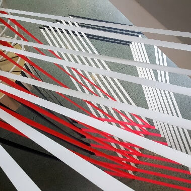 tape interior design- Installations made out of duct tape-Commissioned projects-gallery thumbnail