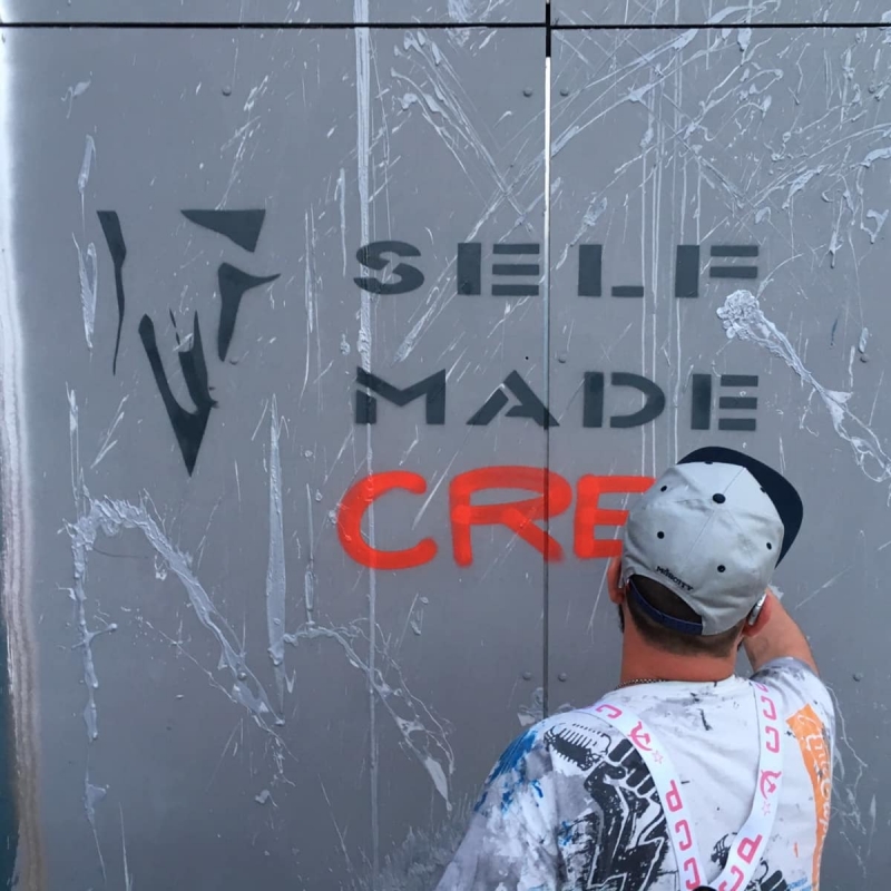 Selfmadecrew und Ostap bei der Arbeit- Berlin-Teufelsberg 2016