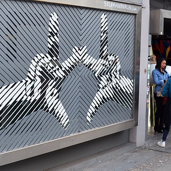 Duct Tape-Optical Street Art- The Haus Berlin