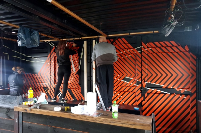 It is adhered hard-Making of Interior Design