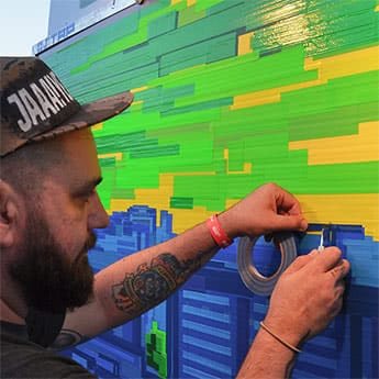 Tape Art Live Show Commission Stadt&Land- Featured image